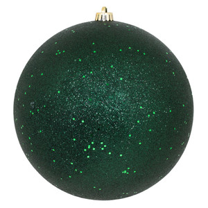 Vickerman N592574DQ - 10 inch Midnight Green Sequin Ball Christmas Ornament