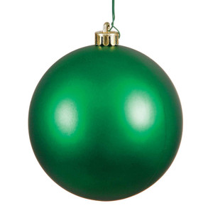  Vickerman N593004DMV 12" Green Matte Ball UV Drilled Cap 