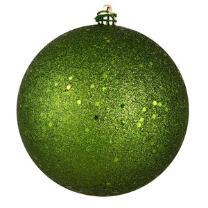 Vickerman N593034DQ - 12 inch Juniper Green Sequin Ball Christmas Ornament