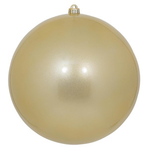 Vickerman N593038DCV 12" Champagne Candy Ball UV Drilled Cap