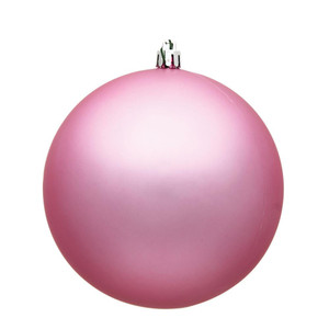  Vickerman N593079DMV 12" Pink Matte Ball UV Drilled Cap 