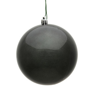 Vickerman N593087DCV - 12 inch Pewter Candy Ball Outdoor Christmas Ornament