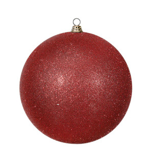  Vickerman N594003DG 15.75" Red Glitter Ball 