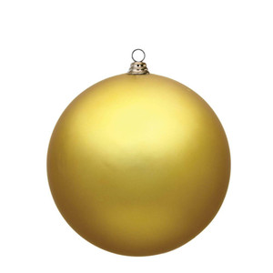 Vickerman N594008DMV - 15.75 inch Gold Matte Ball Outdoor Christmas Ornament