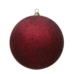 Vickerman N594065DG 15.75" Burgundy Glitter Ball
