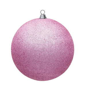 Vickerman N594079DG - 15.75 inch Pink Glitter Ball Christmas Ornament