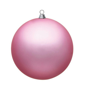 Vickerman N594079DMV - 15.75 inch Pink Matte Ball Outdoor Christmas Ornament