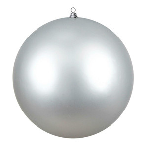 Vickerman N594507MV 20" Giant Silver Matte Ornament