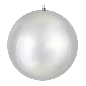 Vickerman N594507SV 20" Giant Silver Shiny Ornament