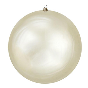 Vickerman N594638SV - 24 inch Giant Champagne Shiny Ball Outdoor Christmas Ornament