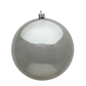 Vickerman N596887S - 3 inch Pewter Shiny Ball Christmas Ornament - 32 Pack