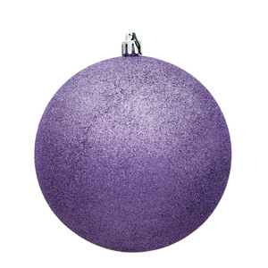 Vickerman N590786DG - 2.75 inch Lavender Glitter Ball Christmas Ornament - 12 Pack