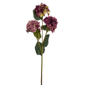 Vickerman FM228067 33" Mauve Hydrangea Spray 2/Bag 