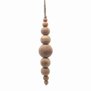 Vickerman JB214610 7" Natural Wooden Bead Ornament 2/bag