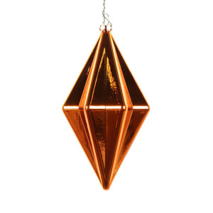 Vickerman MC212318D - 5.5 inch Burnished Orange Matte Finial Christmas Ornament - 4 Pack
