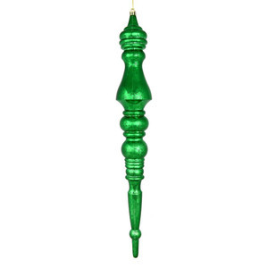 Vickerman N190904D - 20 inch Green Mercury Finial Christmas Ornament
