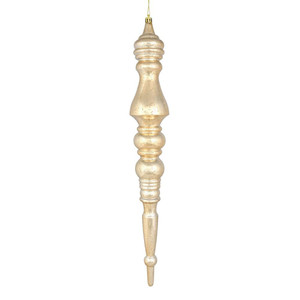 Vickerman N190908D - 20 inch Gold Mercury Finial Christmas Ornament