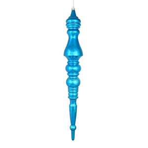 Vickerman N190912D - 20 inch Turquoise Mercury Finial Christmas Ornament