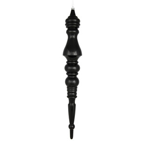 Vickerman N190917D - 20 inch Black Mercury Finial Christmas Ornament