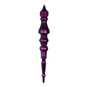 Vickerman N190926D - 20 inch Plum Mercury Finial Christmas Ornament