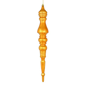 Vickerman N190930D - 20 inch Antique Gold Mercury Finial Christmas Ornament