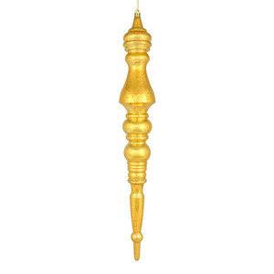 Vickerman N190937D - 20 inch Honey Gold Mercury Finial Christmas Ornament