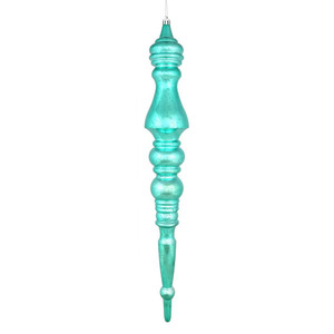 Vickerman N190942D - 20 inch Teal Mercury Finial Christmas Ornament