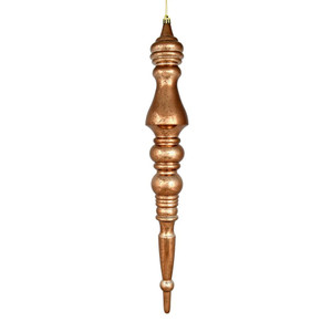 Vickerman N190976D - 20 inch Mocha Mercury Finial Christmas Ornament