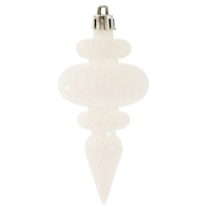 Vickerman N500011 4" White Finial 4 Finish Asst 8/Bx