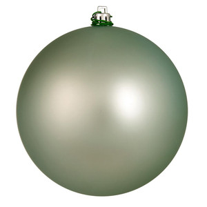  Vickerman N591040DMV 4" Frosty Mint Matte Ball UV Drill 6/Bag 