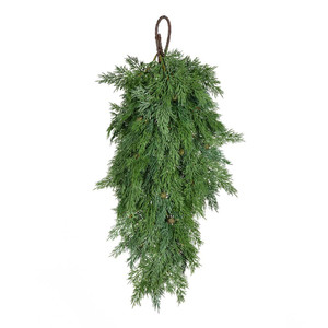 Vickerman RY192029 - 29" Green Stovall Cedar Pine Teardrop Wreath