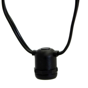 Vickerman V47K050 Black 100' Patio String Light with E26 Sockets