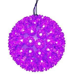  Vickerman X120806 100Lt x 7.5" LED Purple Starlight Sphere 