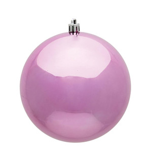 Vickerman N591079DSV 4" Pink Shiny Ball UV 6/Bag