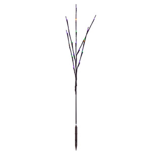 Vickerman X15B667 36" Purple-Gold-Green Twig Lighted Branch 3 Pack 