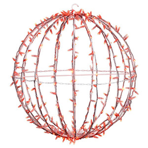  Vickerman X20LED08 180Lt x 20" Orange Jumbo Led Sphere 