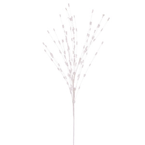 Vickerman QG221911 - 36 in. White Berry Glitter Artificial Spray - 6 Pack