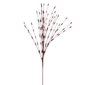 Vickerman QG221965 36" Burgundy Berry Glitr Spray 6/Bg 