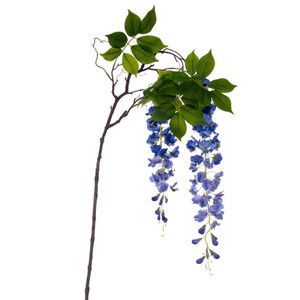 Vickerman EF222202 - 56 in. Cobalt Blue Wisteria Hanging Artificial Spray