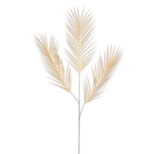Vickerman FM227401 - 40 in. Cream Butterfly Palm Artificial Spray - 3 Pack