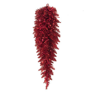 Vickerman K163207 - 36" Purple Fir Teardrop Wreath