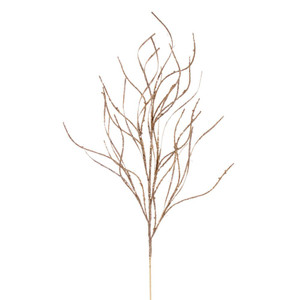 Vickerman QG225038 - 40 in. Champagne Berry Wavy Glitter Artificial Spray - 4 Pack