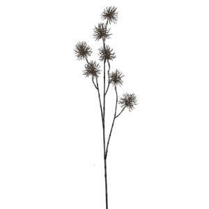 Vickerman RN198138 - 33 in. Champagne Glitter Urchin Artificial Spray - 2 Pack
