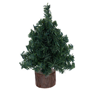 Vickerman C804060 6" Mini Pine Tree 72 Tips Wood Base