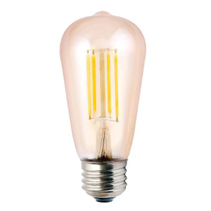 Halco 85044 LED S19 Amber Filament Bulb