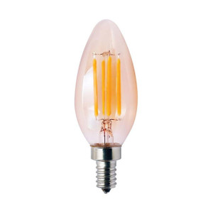 Halco 85059 LED B11 Bullet Amber Filament Bulb