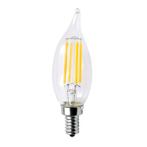 Halco 85061 LED CA10 Clear Filament Bulb
