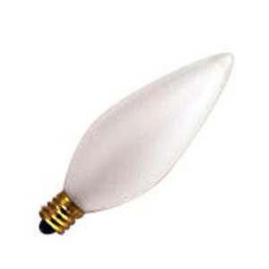 Halco 100192 B10 Frosted Incandescent Decorative Torpedo Bulb