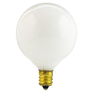 Halco 4016 G16 White Globe Incandescent Decorative