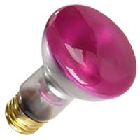 Halco 9150 - R20 Reflector Flood Bulb - Dark Pink - 50W E26 Dimmable